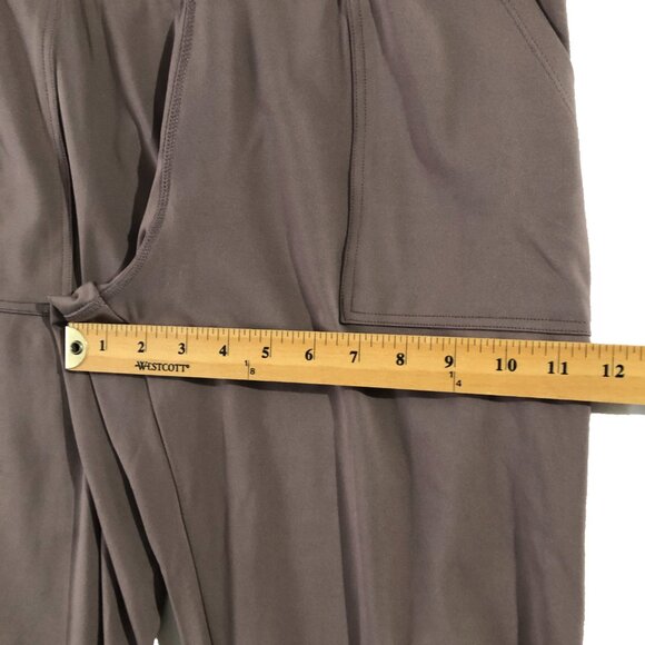 Danskin Jogger Womens Sz SP Brown Harem Boyfriend High Rise Waist Pull On Pants - Picture 9 of 13